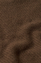 Fanya Slate Black Brown High Neck Button Sleeves Jumper