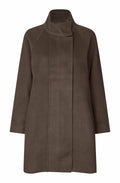 Slate Black Brown High Collar Thorlen Coat