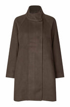 Slate Black Brown High Collar Thorlen Coat