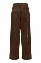 Slate Black Brown Corduroy Phomello Wide Leg Trousers
