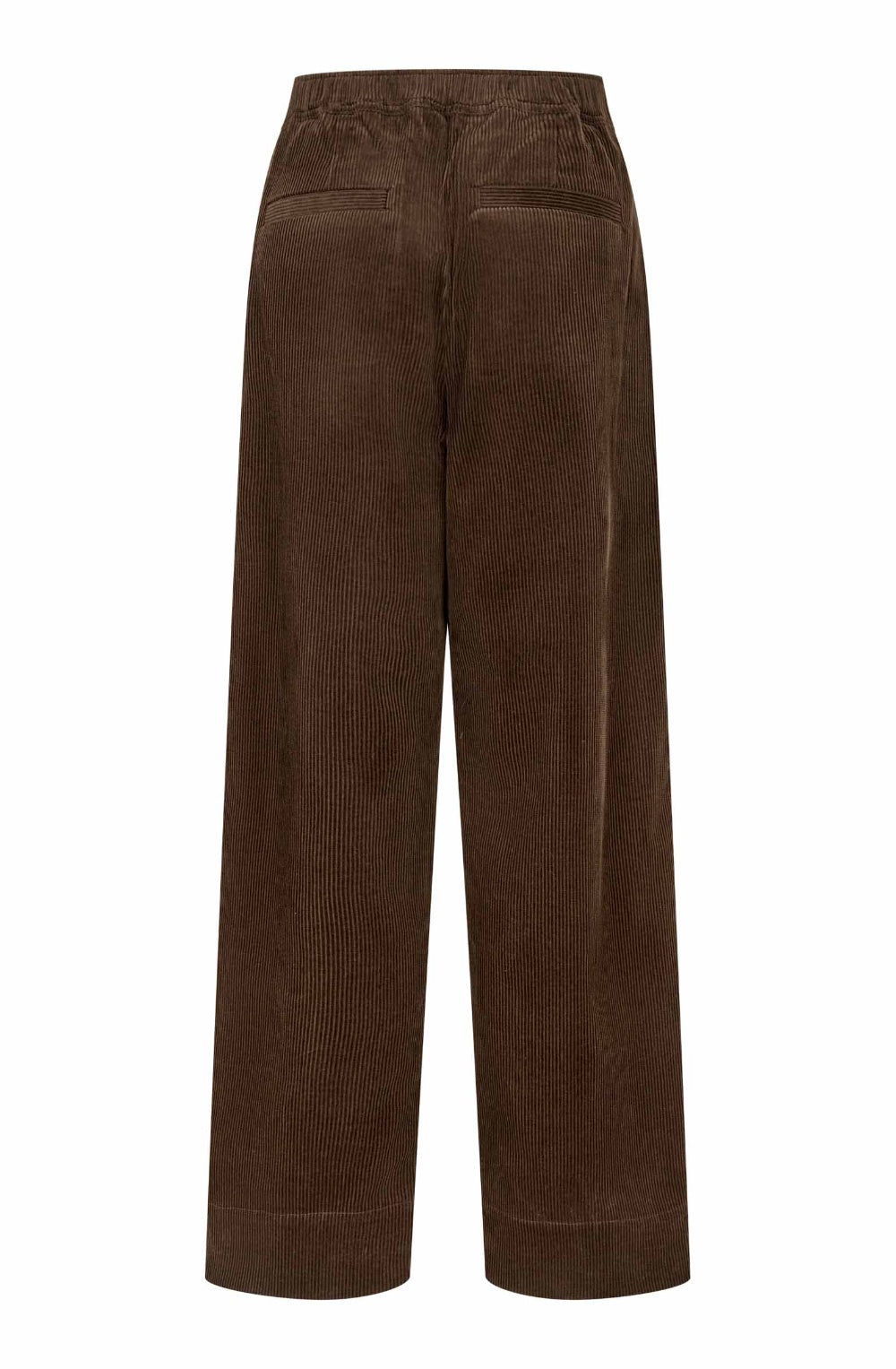 Slate Black Brown Corduroy Phomello Wide Leg Trousers