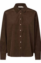 Irithiel Slate Black Brown Fine Cord Shirt