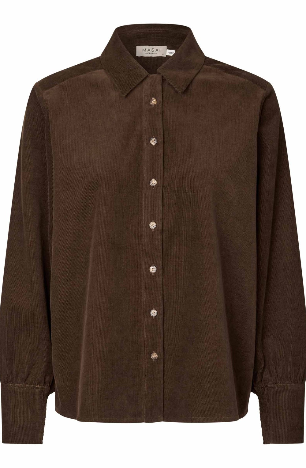 Irithiel Slate Black Brown Fine Cord Shirt