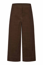 Pylenna Slate Black Brown Fine Cord Barrel Trousers