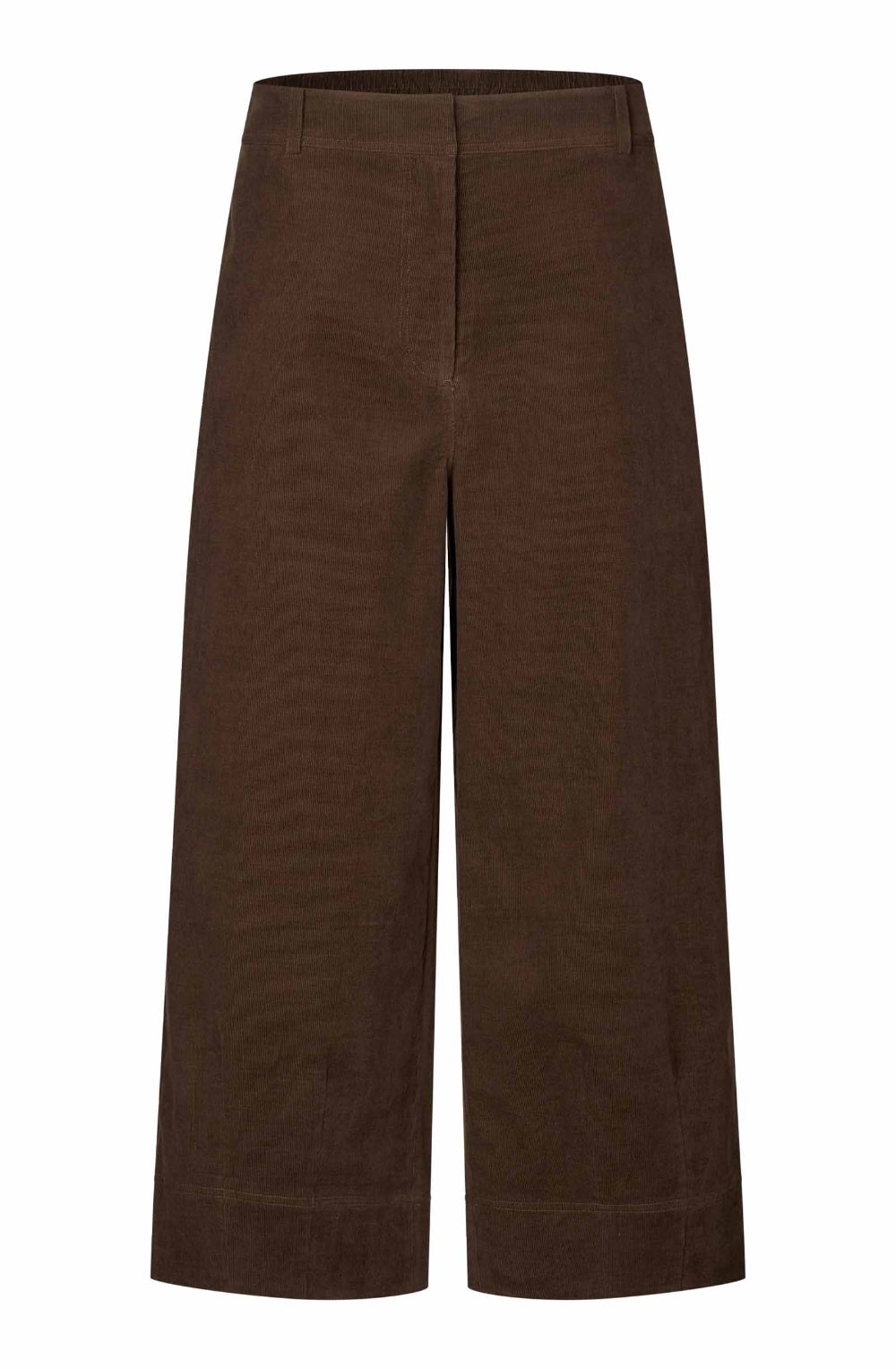Pylenna Slate Black Brown Fine Cord Barrel Trousers