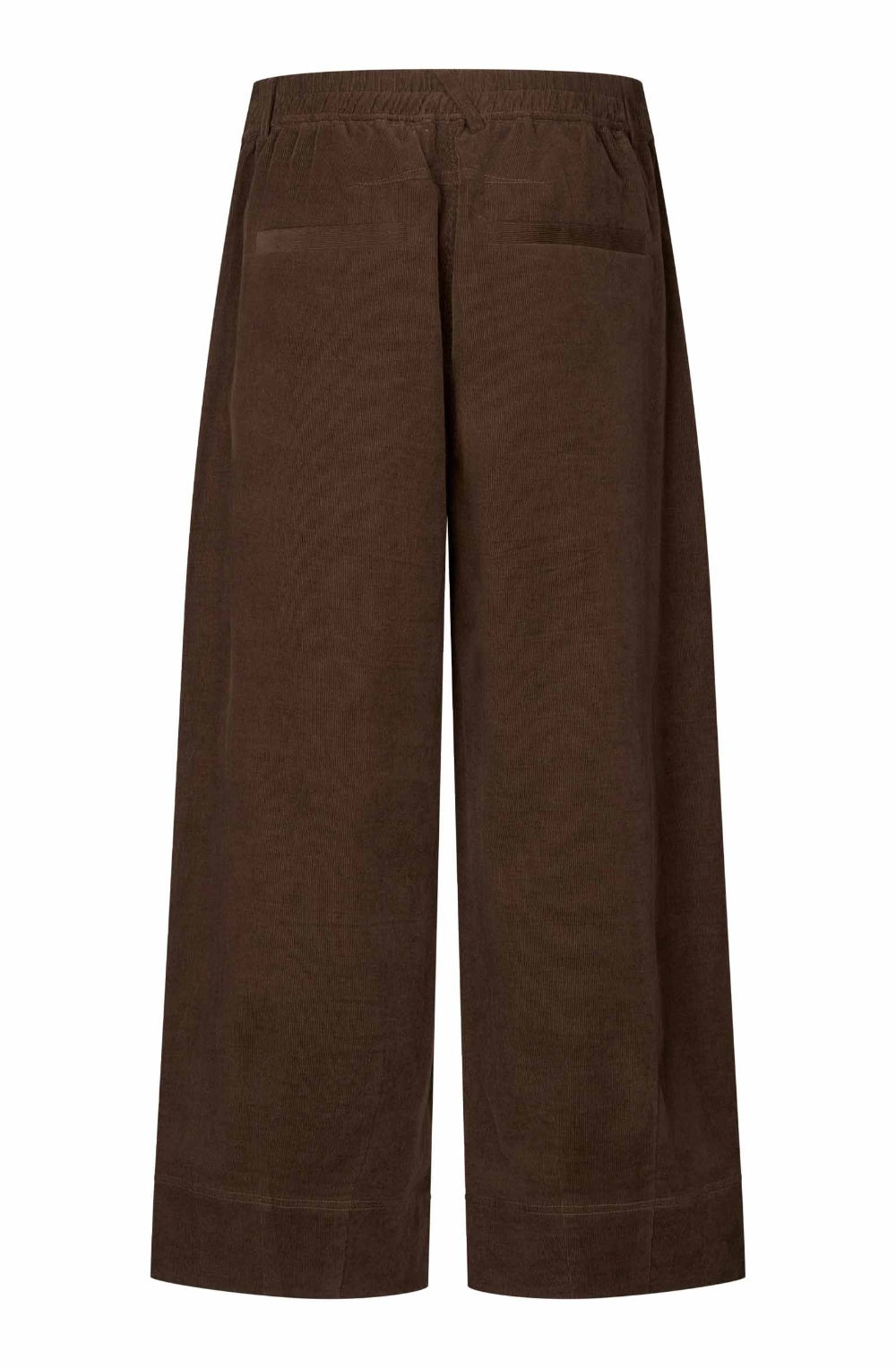 Pylenna Slate Black Brown Fine Cord Barrel Trousers