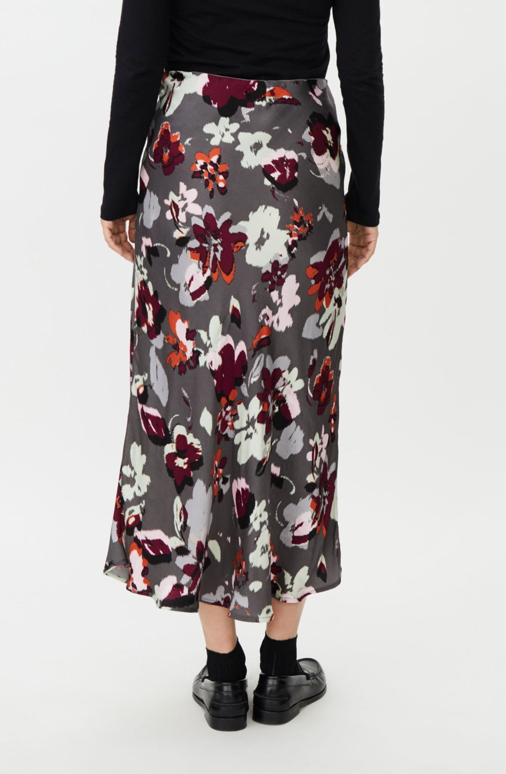 Fig Floral Silk Touch Solviera Skirt