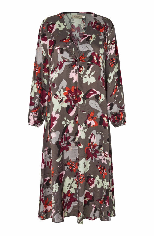 Fig Floral Silk Touch Nareen Dress