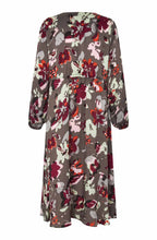 Fig Floral Silk Touch Nareen Dress