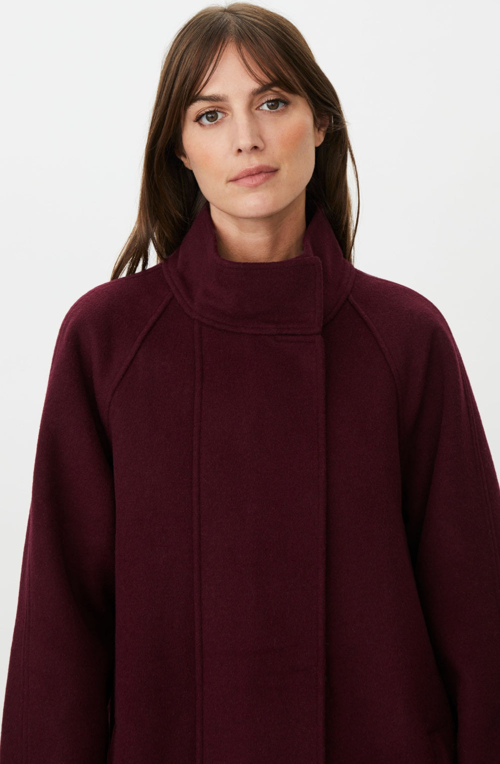 Fig High Collar Thorlen Coat