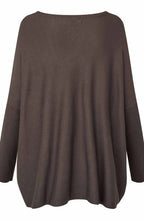 Fanasi Slate Black Brown Knit Jumper