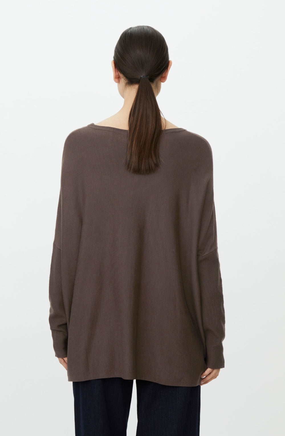 Fanasi Slate Black Brown Knit Jumper