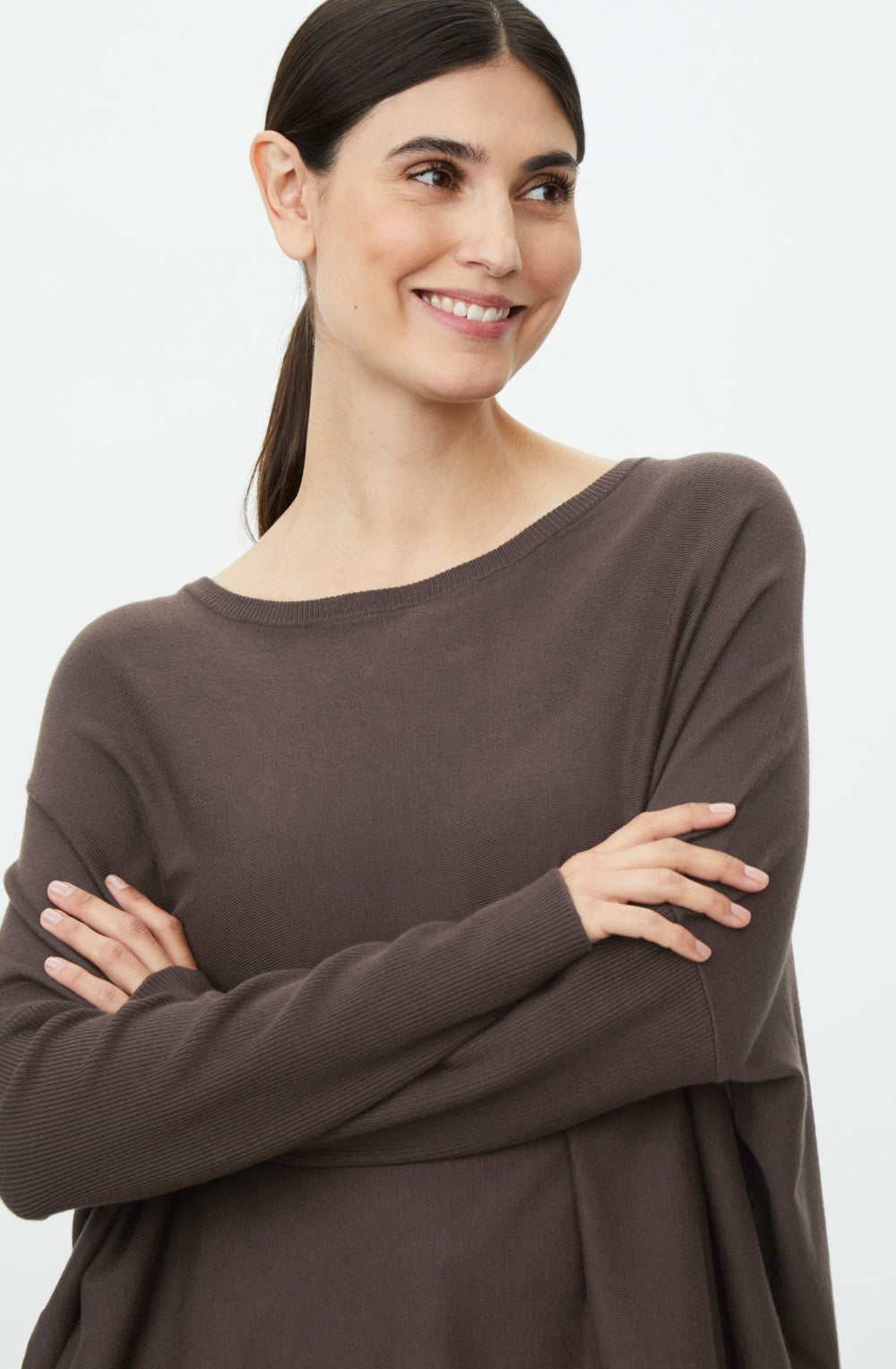 Fanasi Slate Black Brown Knit Jumper