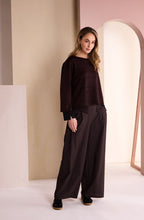 Choko Flock Stitching Design Relaxed Top