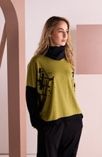 Avocado Abstract Print Top
