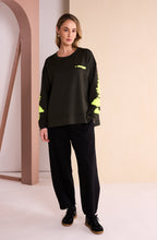 Black Jersey Barrel Leg Trousers