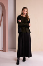 Black & Thyme Panelled Knit Jumper