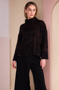 Chocolate Dappled Print Jumper