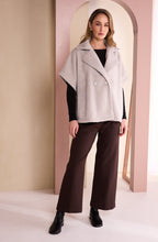 Chocolate Weighted Jersey Wide Leg Trousers