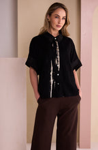 Chocolate Weighted Jersey Wide Leg Trousers