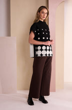 Chocolate Weighted Jersey Wide Leg Trousers