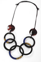 Chocolate Brown Plaited Hooped Necklace