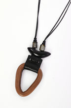 Stone and Thyme Faux Leather Pendant Necklace