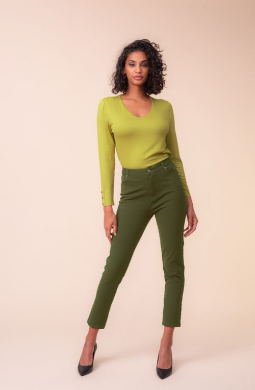 Khaki 7/8th Jeans