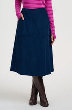 Teal Deidre Corduroy Midi Skirt
