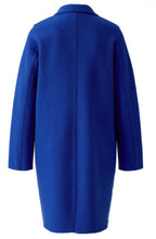 Royal Blue Boiled Wool Coat