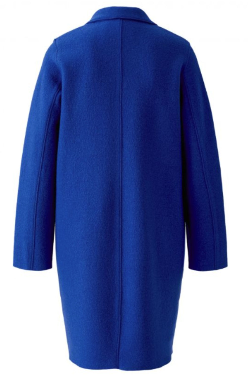 Royal Blue Boiled Wool Coat