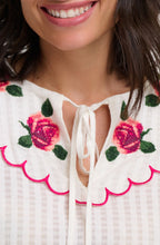 Bloom Rose Nessie Scallop Collar Blouse