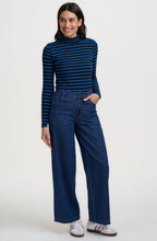 Blue Striped Annika Jersey Top