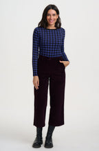 Dark Plum Lindley Cord Cropped Trousers