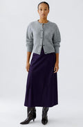 Purple Mysterioso Faux Leather Wrap Skirt