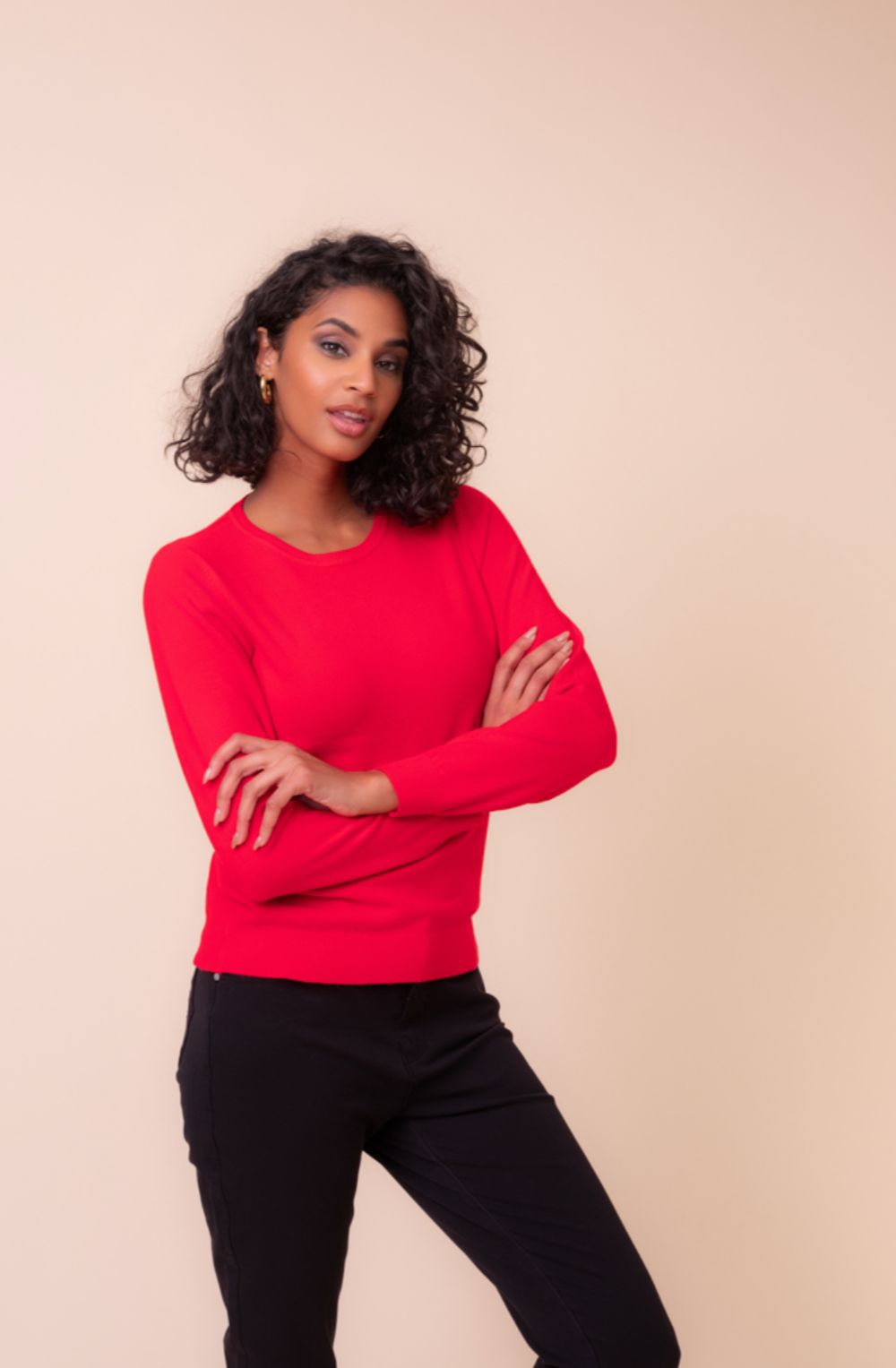 Red Super Soft Fine Knit Jumper