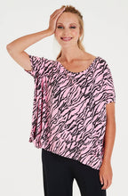 Alana Pink Animal Print Top