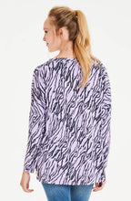 Alexis Lilac Animal Print Top