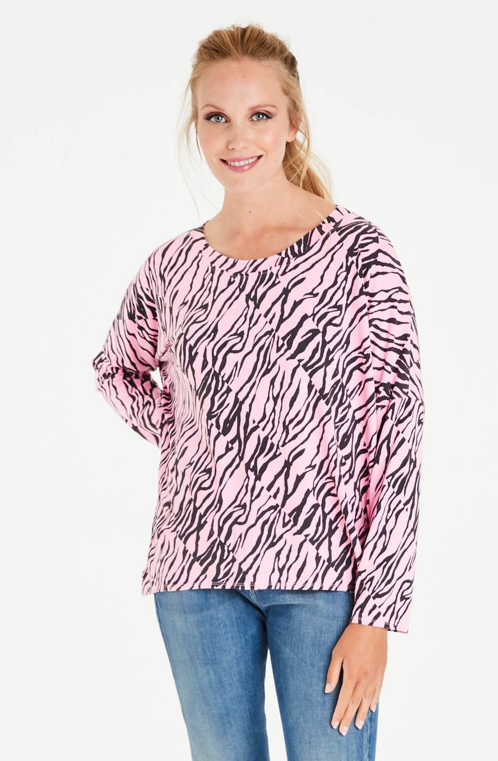 Alexis Pink Animal Print Top