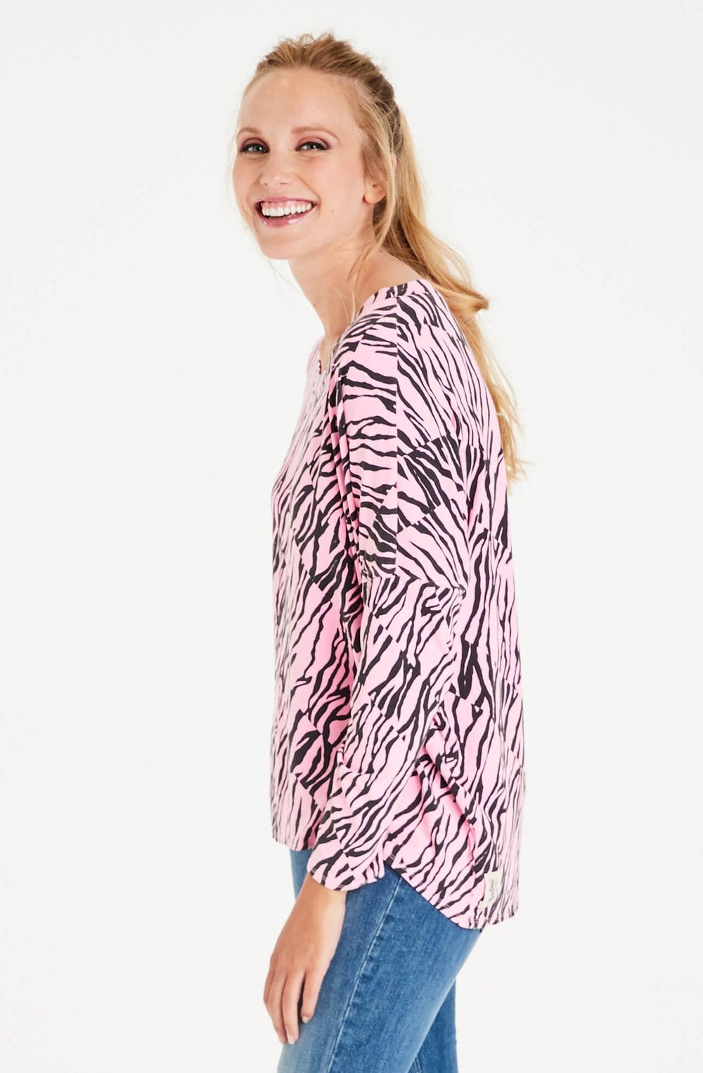 Alexis Pink Animal Print Top