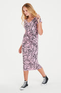 Amy Pink Animal Print Dress