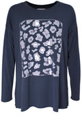Animal Charcoal over sized jersey Top