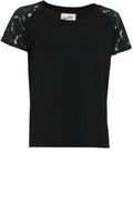 Black Lace Detailed Top