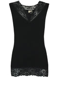 Black Lace Detailed Top