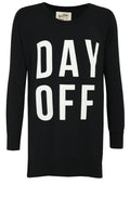 Black Oversized Day Off Sweatshirt
