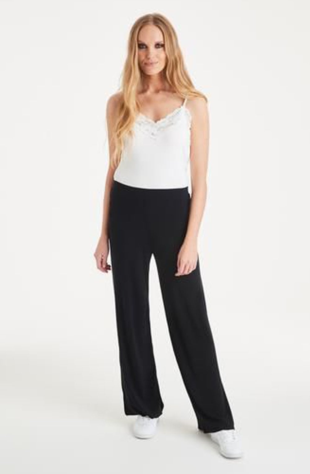Black Pally Palazzo Trousers