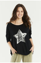 Black Star Design Top