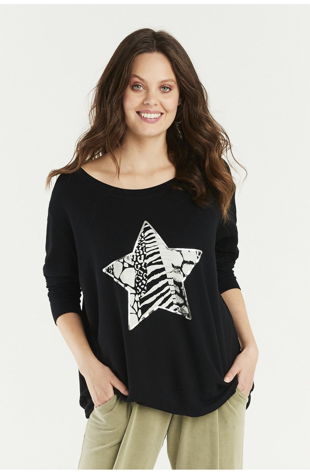 Black Star Design Top