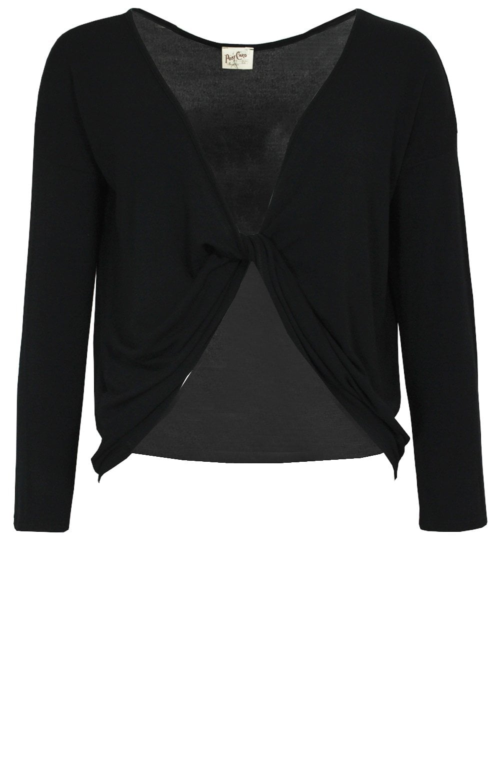 Black Twist Front Top
