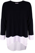 Black & White Oversized Top